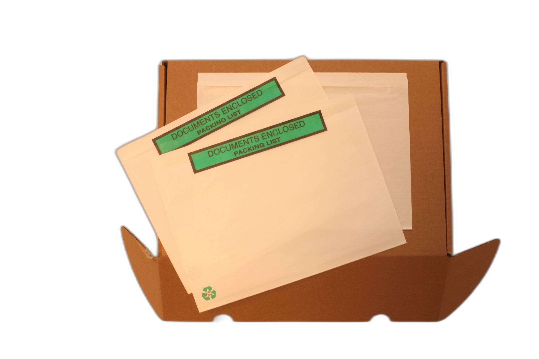 Paklijst papier groen